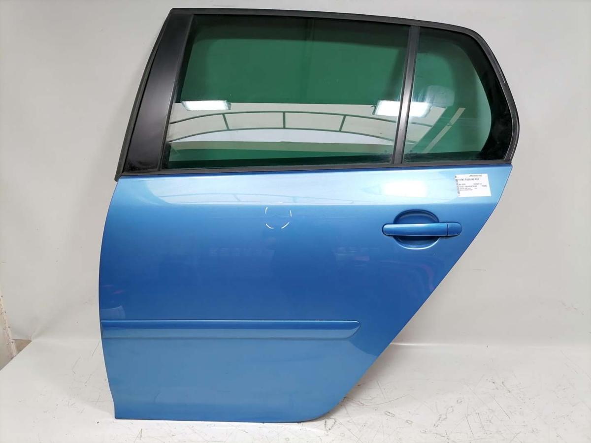 VW GOLF V original Tür hinten links LC5G-Coasta Blue Pearl Fließheck BJ05